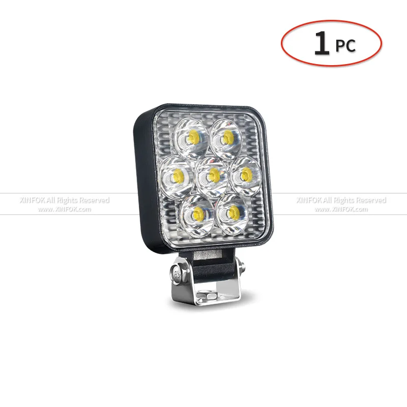 

Мини 2,5 "светодиодный квадратный рабочий фонарь 7 светодиодных точечных светильников водонепроницаемые модификационные фонари для внедорожников 12 В 24 В