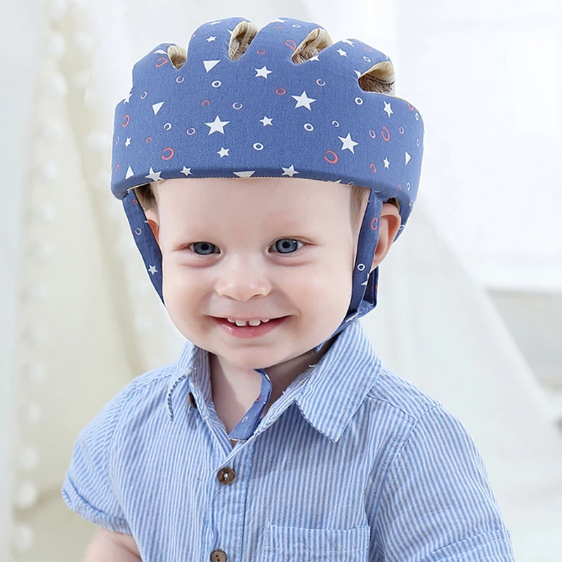 

Регулируемый Детский шлем для ползания и ходьбы, Детский защитный шлем с защитой от падения для новорожденных 6, 12 месяцев, детская Защитная шапка, кепка