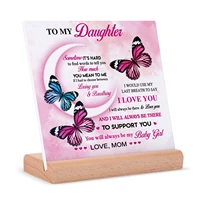 ideal gifts for daughter desk sign table signs plaque with wooden stand desk office sign table centerpiece decorative
