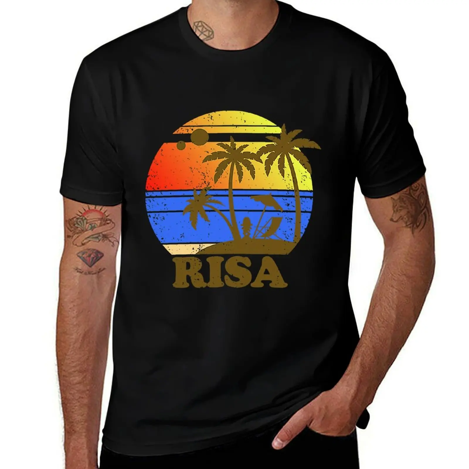 Фото Футболка RISA Retro 2 с простым принтом №1