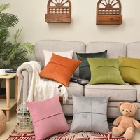 velvet cushion cover soft pillow cover for sofa living room 4545 solid colors decorative pillows home decor pillowcase