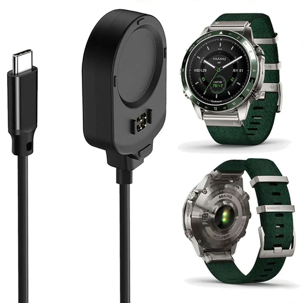 

Smartwatch Charger Dock Power Adapter Base Charging Cable Compatible For Garmin Marq2 Golfer Smart Watch