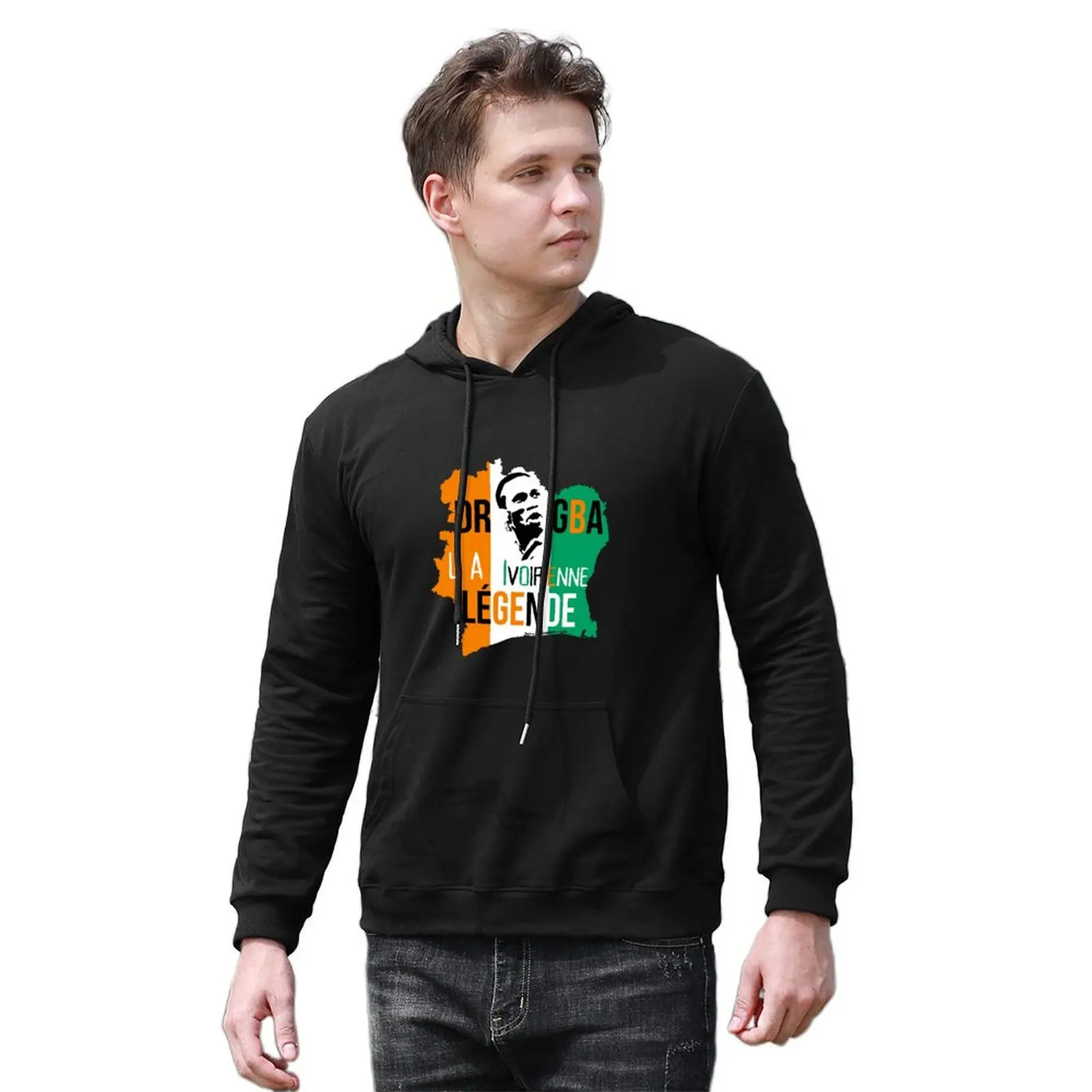 DROGBA-LA LéGENDE IVOIRIENNE футболка пуловер с капюшоном одежда в стиле аниме корейская