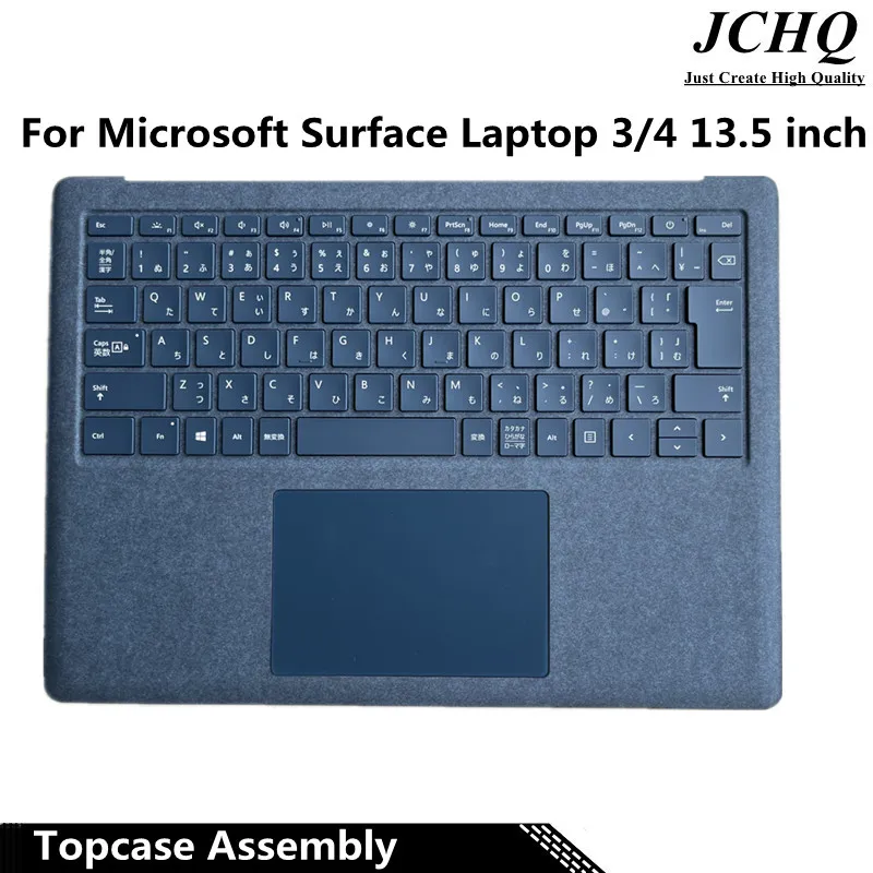 

JCHQ Original Topcase Assembly For Microsoft Surface Laptop 3 4 1867 1868 13.5Inch Keyboard with Trackpad Leather Japanese Blue