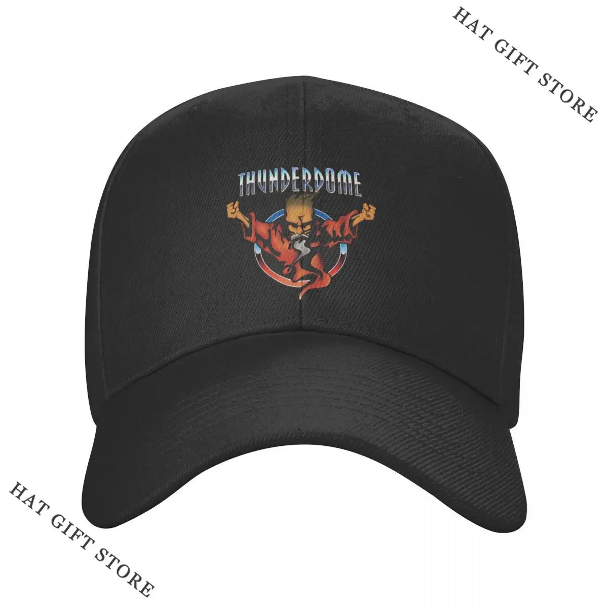 

Hot Custom Music Festival Thunderdome Baseball Cap for Men Women Adjustable Hardcore Gabber Dad Hat Streetwear