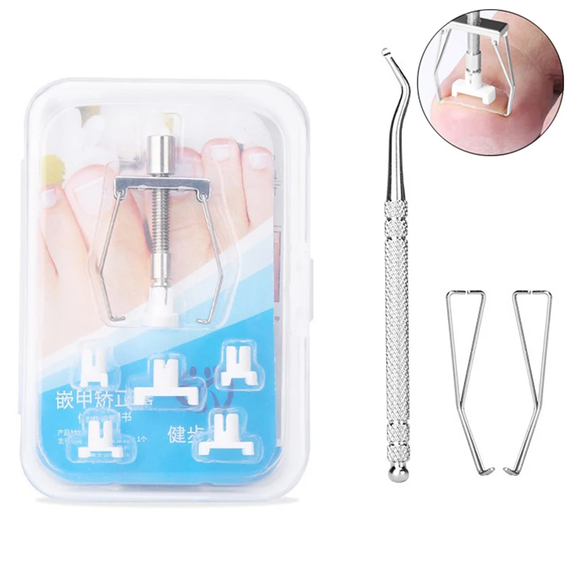 

Stainless Steel Ingrown Toe Nail Recover Correction Tool Pedicure Toenail Fixer Foot Nail Care Tool Orthotic Nail Corrector Tool