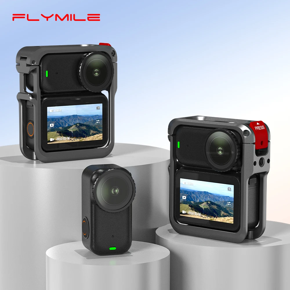 Фото Металлическая клетка Flymile для камеры DJI Osmo Nano, защитная рамка, корпус из алюминиевого сплава, аксессуары для камеры №1