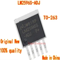 10 100pcs lm2596s adj lm2596 2a 3a to 263 adjustable buck regulator chip tube connector new spot