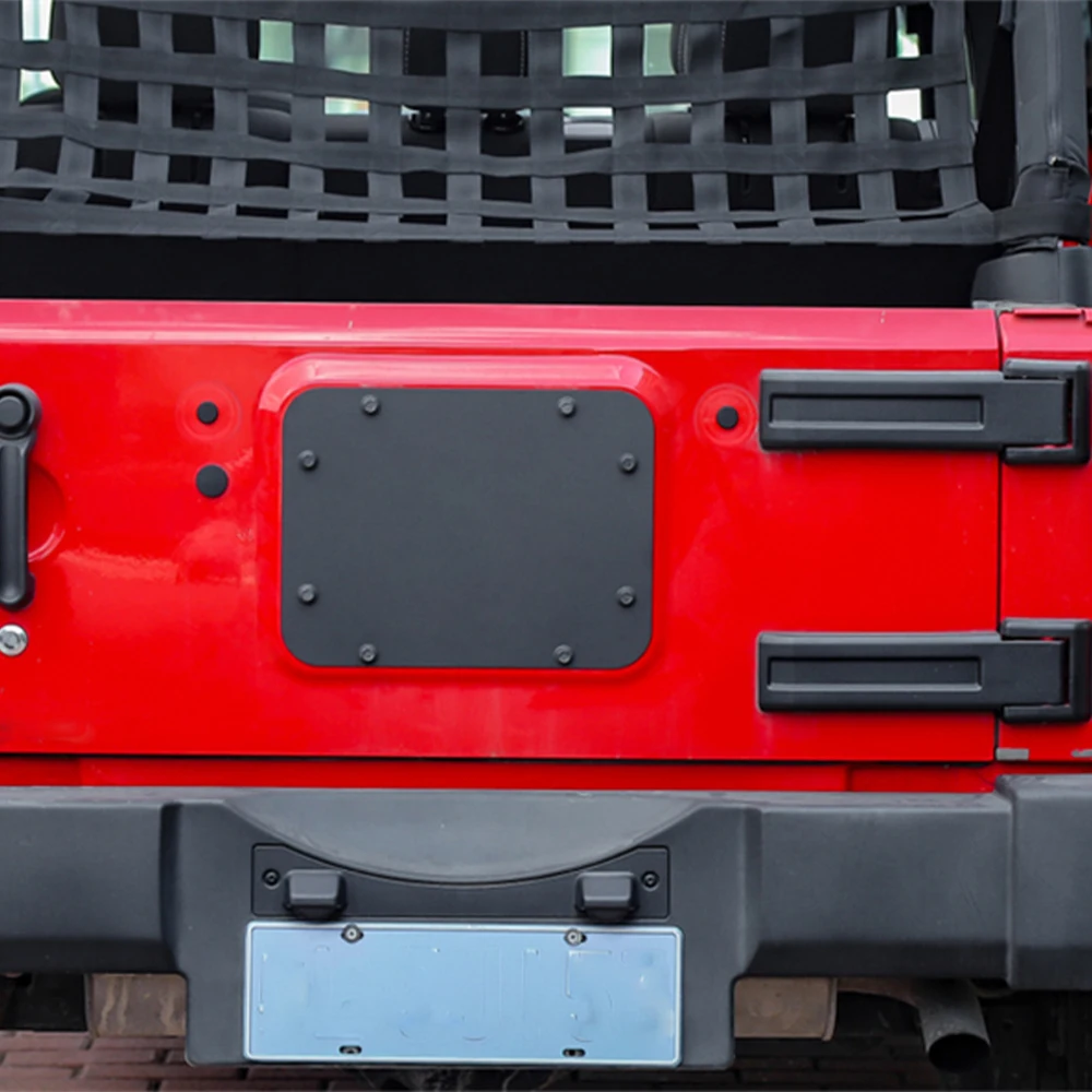 YOCTM Черная Выхлопная Крышка Задней Двери Из Алюминиевого Сплава Для Jeep Wrangler JK