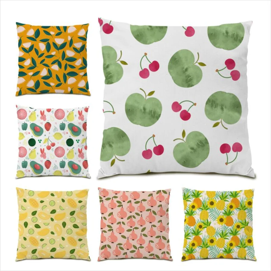 

Sofa Living Room Decoration Velvet Throw Pillow Covers Oil Painting Bed Cushion Cover 45x45 Landscape Flowers Colorful E0564