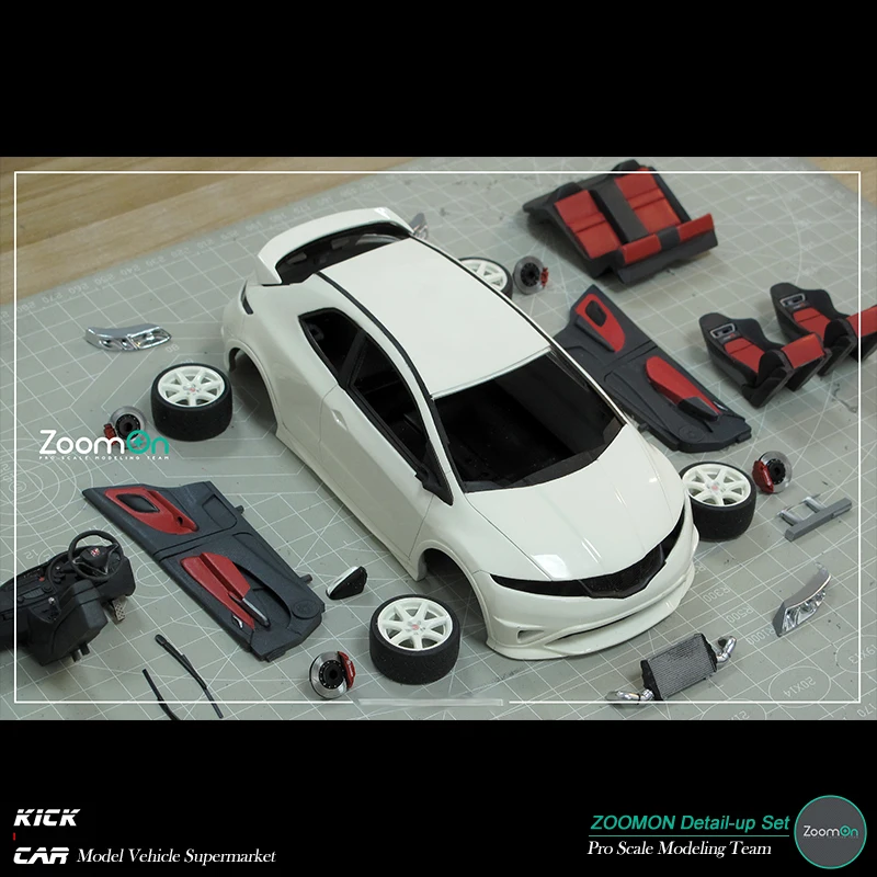 ZoomOn Z079 Civic FN2 Type R Детальные модифицированные детали для собранной модели