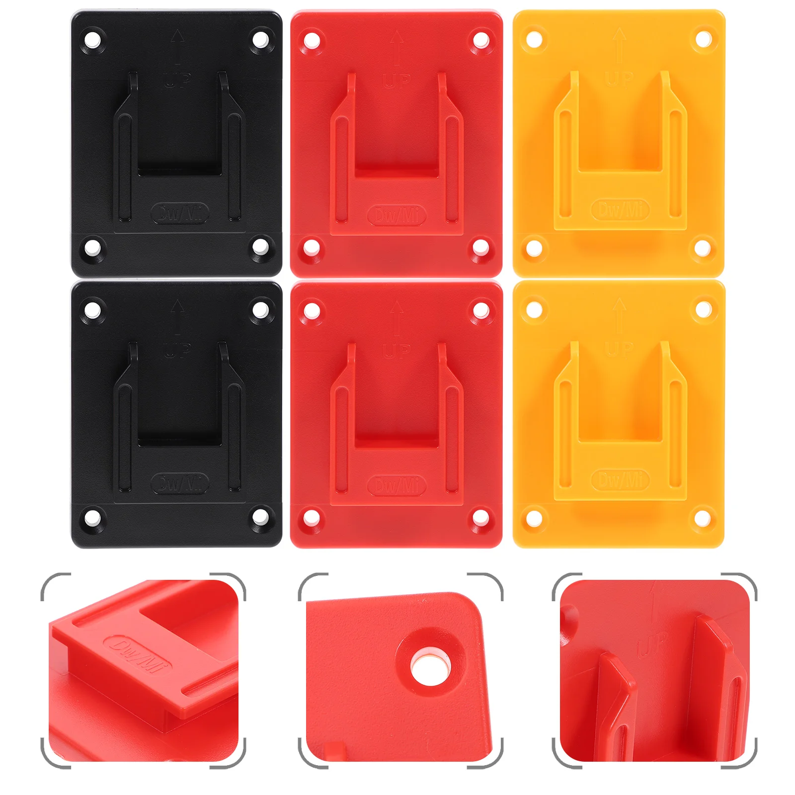 

6pcs Plastic Holder Drill Tools Storage Rack Electric Tools Drill Tool Mounting Holders Drill Dock Drill Tool Mount Holder