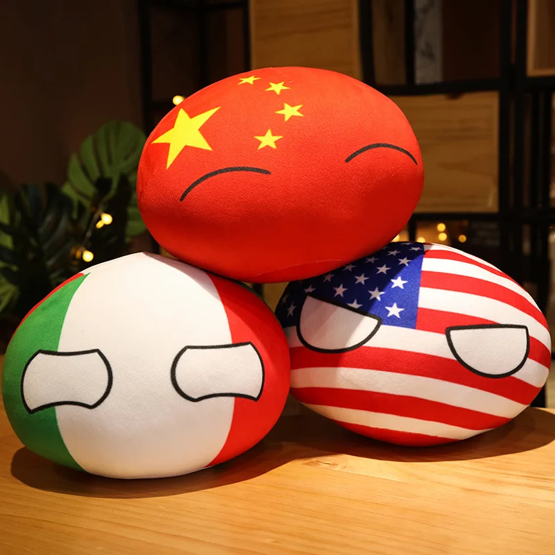 

Hot Doll Country Ball Toy Plush Pendant Polandball Plush Doll Countryball USSR USA FRANCE RUSSIA UK JAPAN GERMANY ITALY
