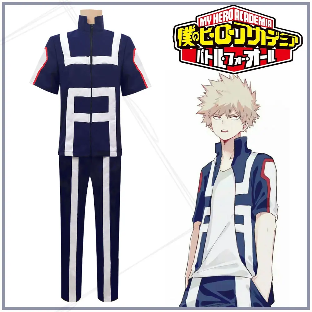 

Anime My Hero Academia Boku No Hero Cosplay Costume Men Women Midoriya Izuku Todoroki Shouto Gymnastics Suit School Uniform