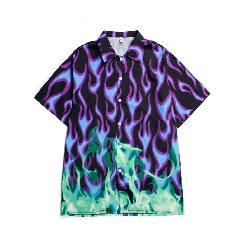 

DAYIFUN Free Fire T shirt for Women Men Flame Print Gothic Blouses Harajuku Tops Short Sleeve Shirts Female Streetwear Unisex