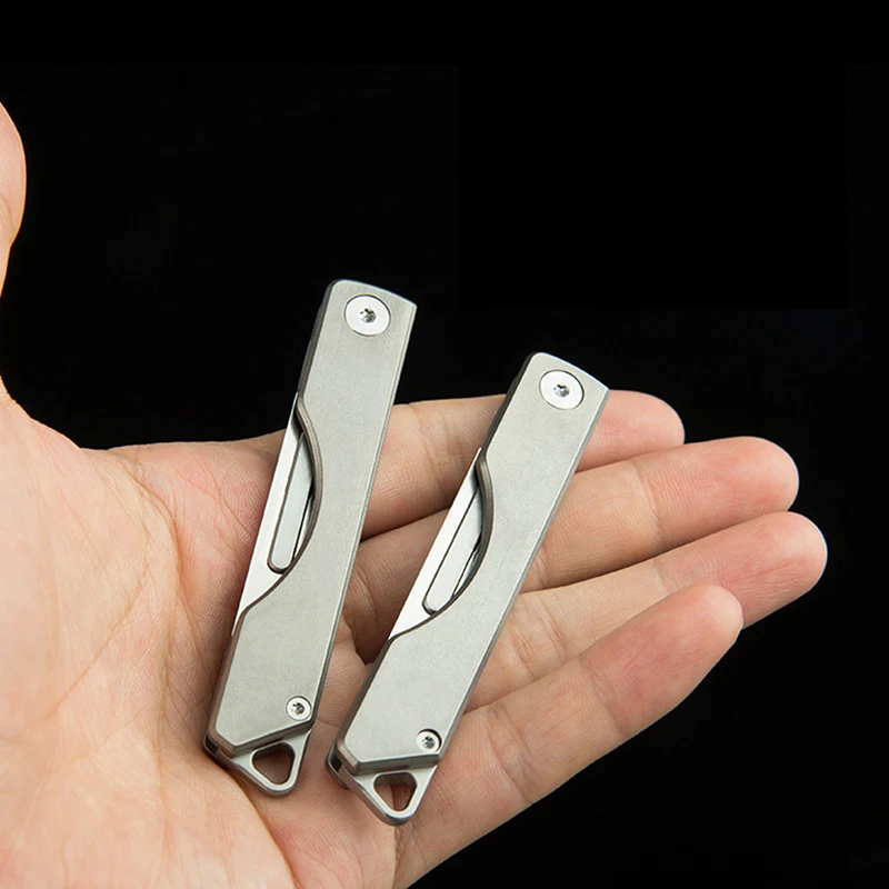 

Titanium Alloy Folding Knife Scalpel Outdoor Emergency Cutting Knife Portable Self-defense Knife Pocket Knife