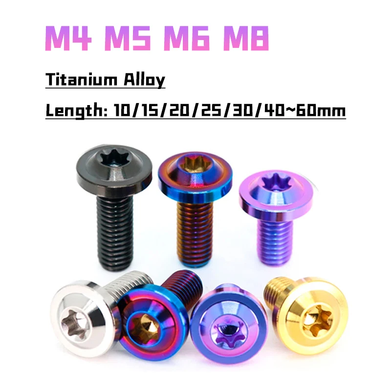 

Титановые болты M4 M5 M6 M8 со сливовой головкой 1-3 шт