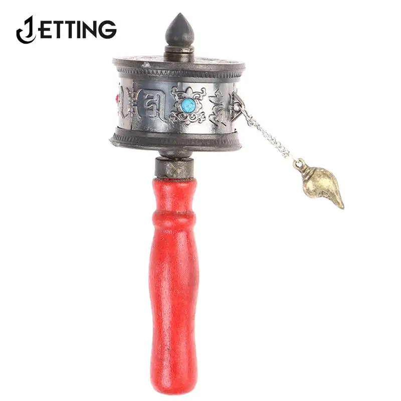 

Молитвенное Колесо с деревянной ручкой, 1 шт., Молитвенное Колесо с шестью истинными словами, Молитвенное Колесо для свободной руки, домашний декор