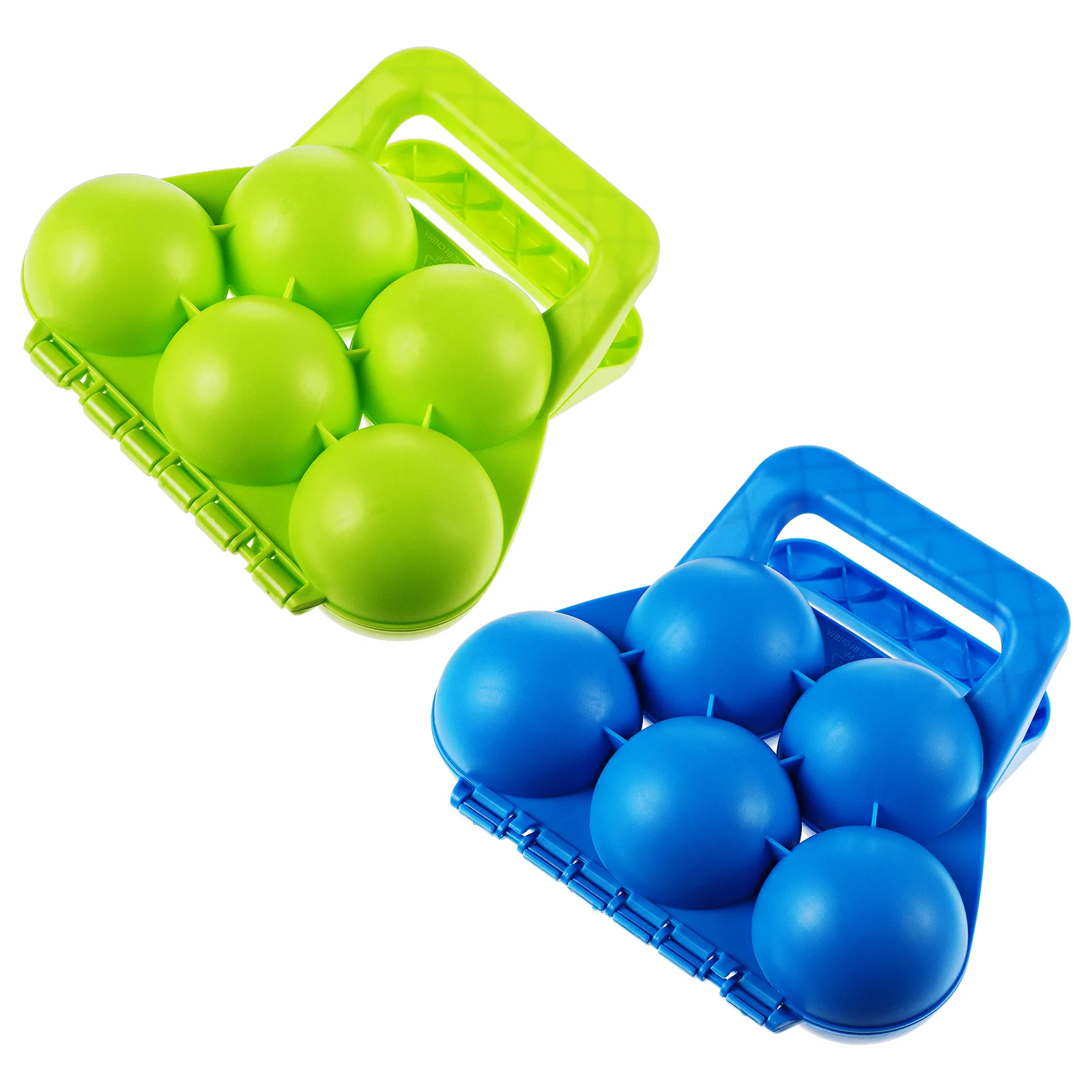 

2 Pcs Thick Functional Portable Handy 5-Ball Maker Snowball Clip for Beach Winter