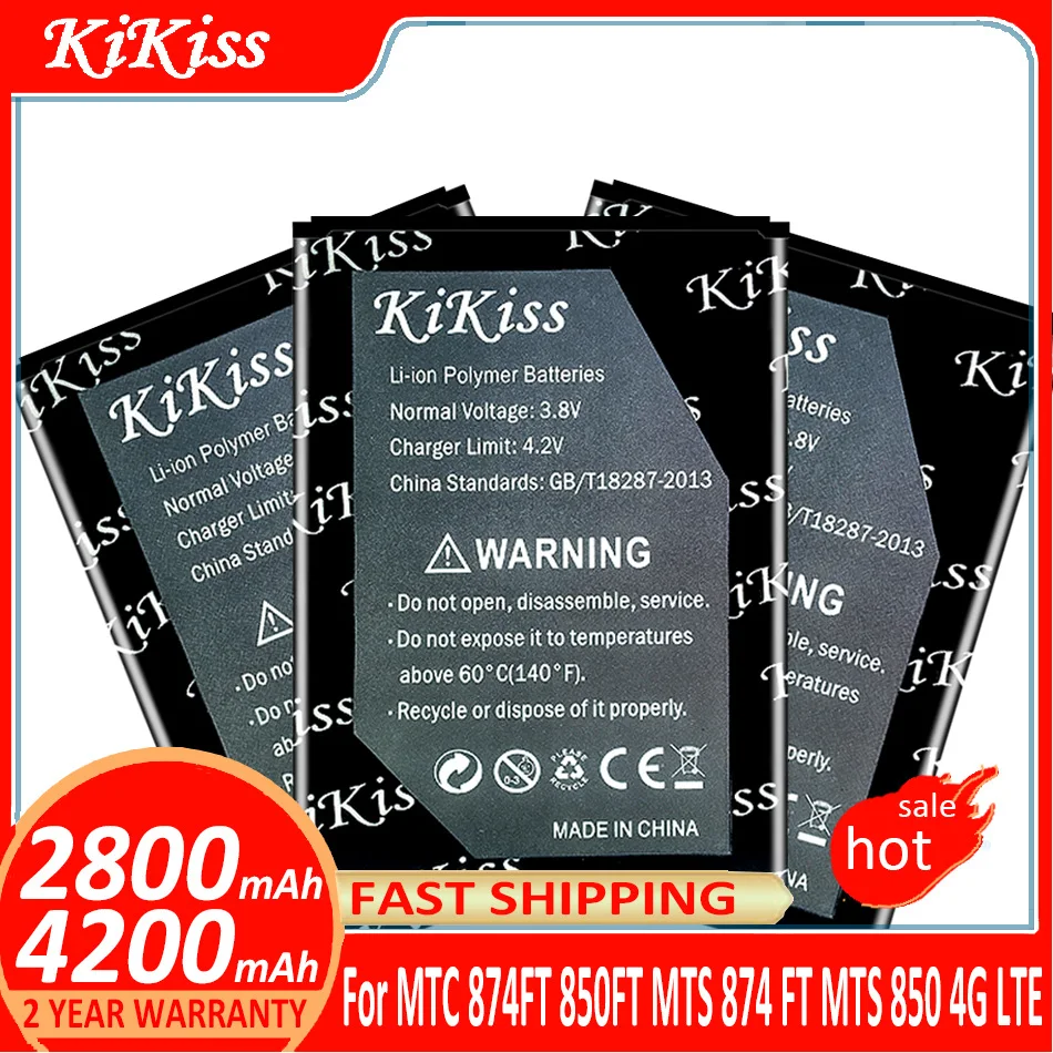 

KiKiss Battery For MTC 874FT 850FT MTS 874 FT MTS 850 4G LTE Wi-Fi poytepa Router Hotspot Modem Batterij + Track NO