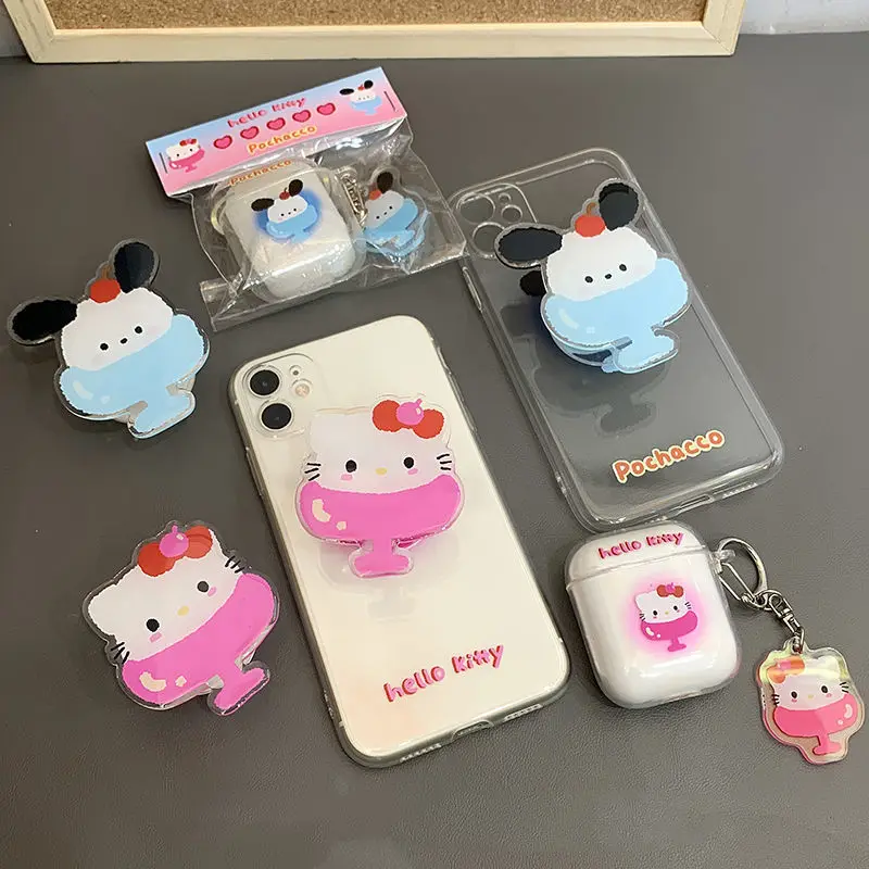 

Hello Kitty Phone Holder Finger Holder Cartoon Universal Expandable Grip Finger Rring Cellphone Stand Cartoon Smartphone Griptok
