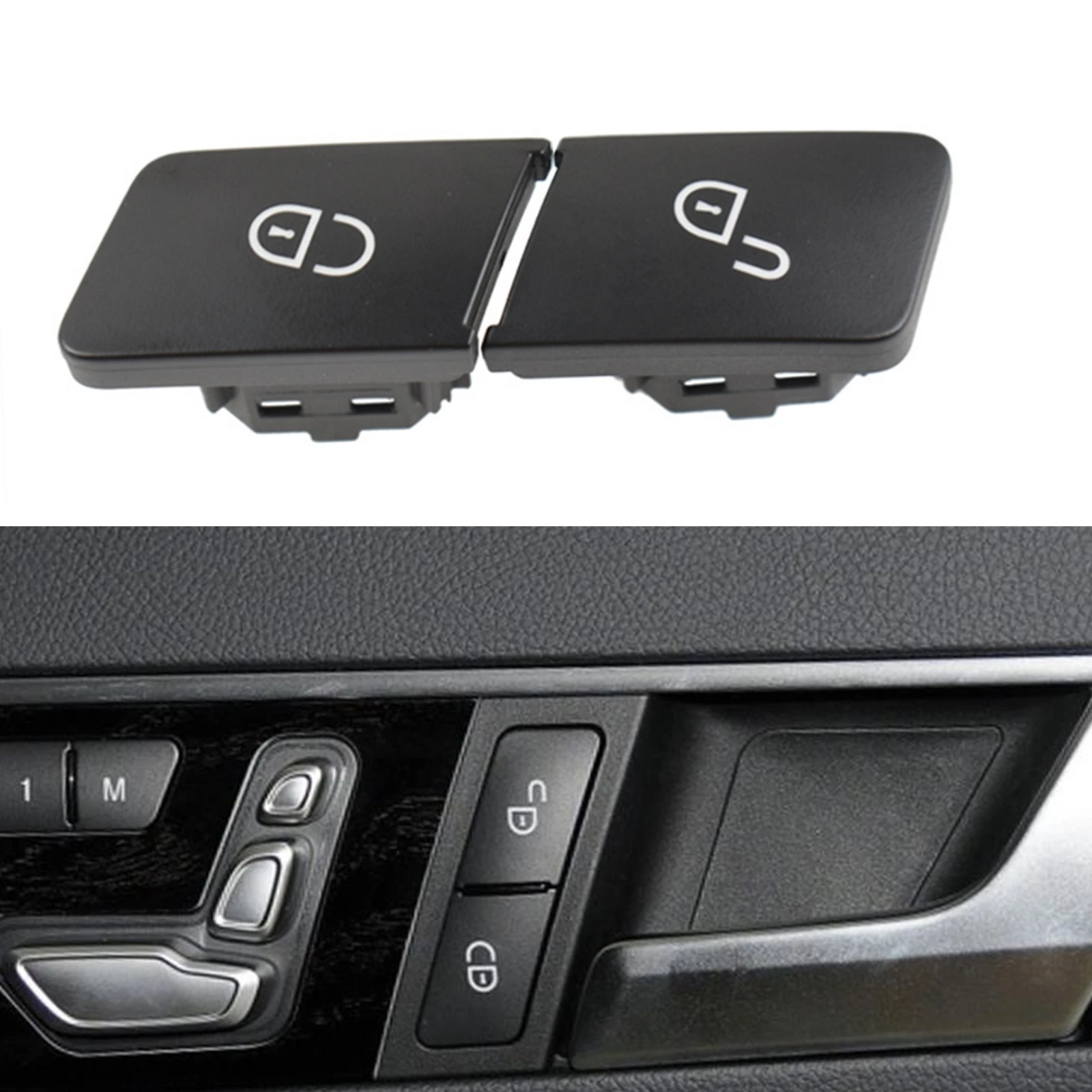 

Car Front Right Door Look Button Cover Cap For Benz W204 W212 W207 2008-2018