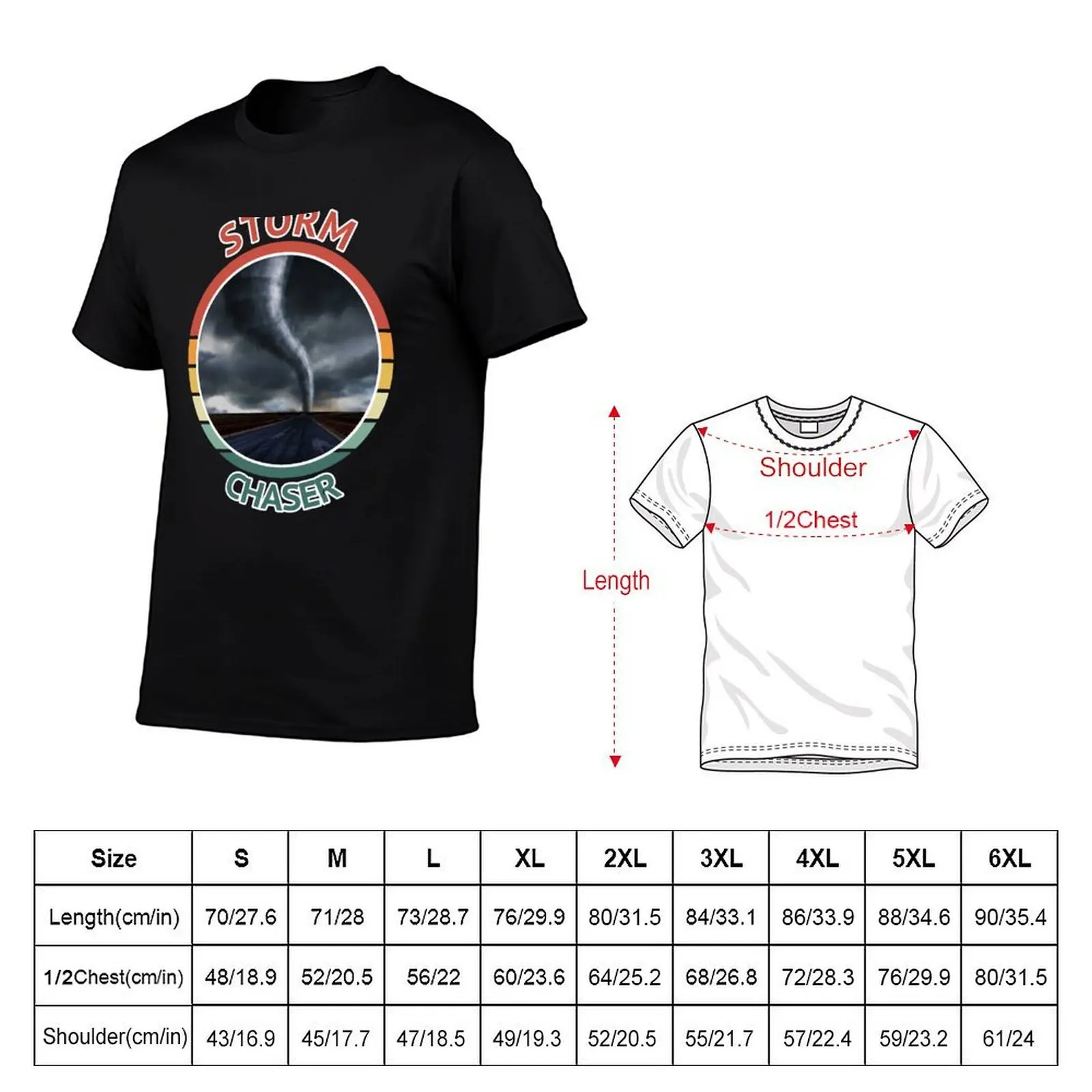 Футболка с ретро-графическим дизайном Storm Chaser Weather Tornado Hurricane, технологичная футболка для активного отдыха, обеспечивающая быстрое высыхание. (art.: 3920dbe08f39b) - 3920dbe08f39b
