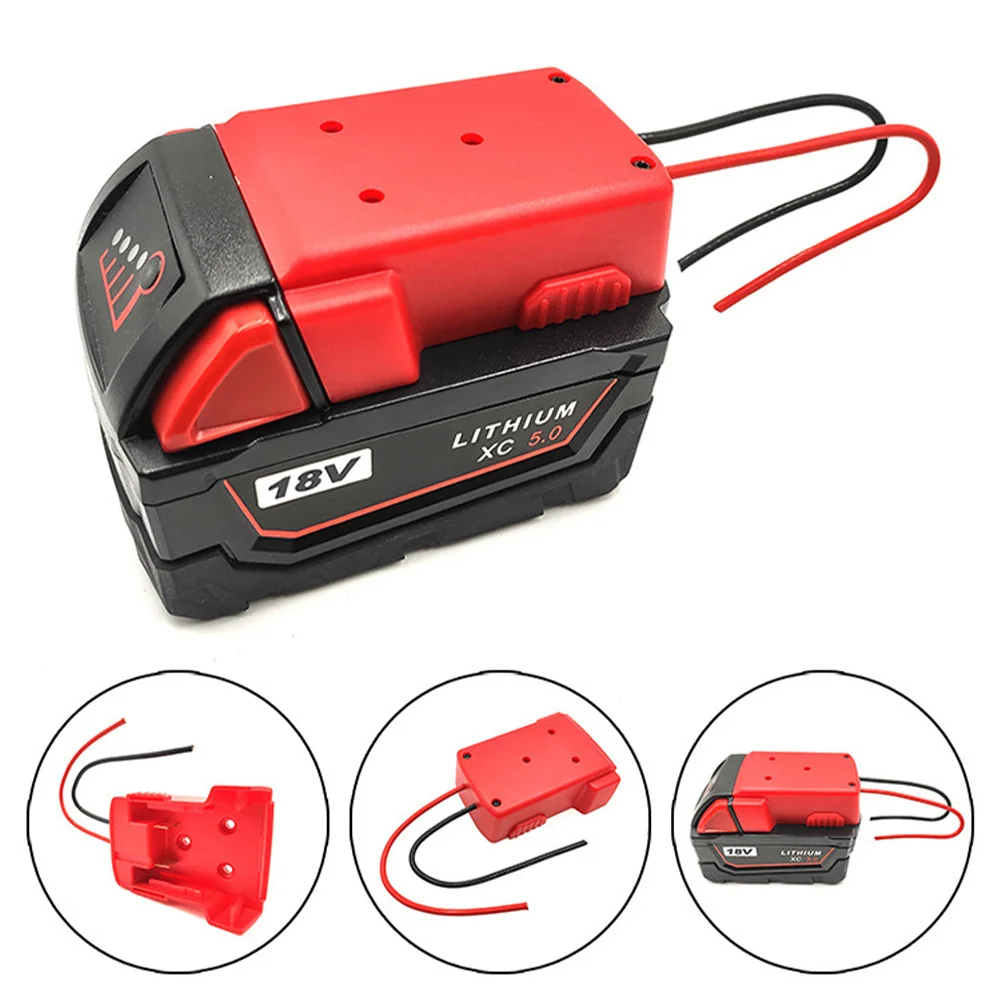 

Power Wheel Adapter Secure Battery Adapter for Milwaukee 18V Lithium Battery Good Power Convertor for DIY Skateboard/Toy Car