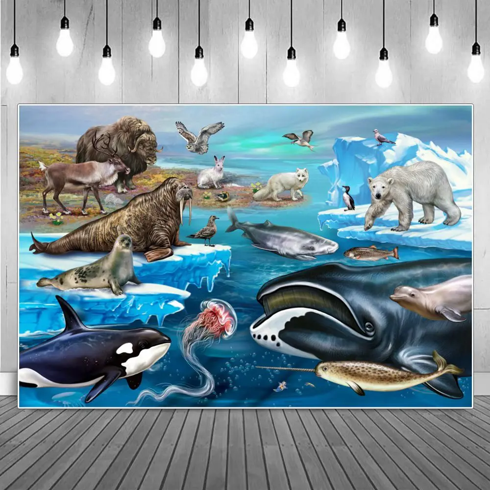 

Africa North Pole Ocean Backgrounds Glacier Polar Bear Fish Animals Scenery Portrait Photography Baby Photographic Backdrops