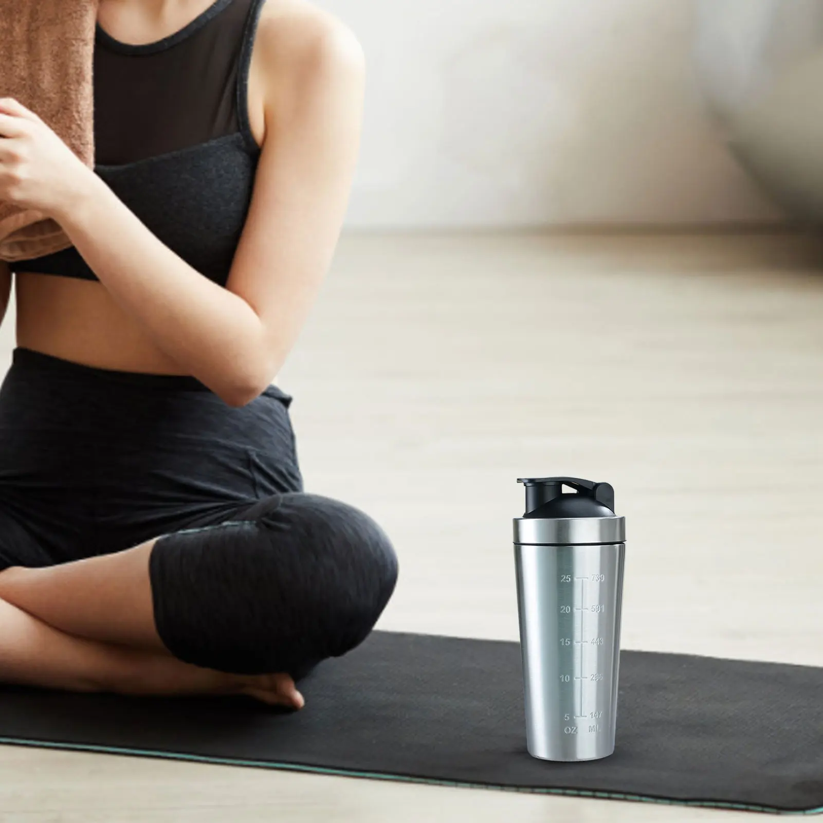 Портативная бутылка-Шейкер для воды из нержавеющей стали Герметичная