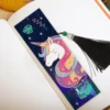 2PCS Disney Mickey Mouse DIY Diamond Bookmark Special Shaped Diamond Embroidery Painting Leather Tassel Book Marks ArtCraft Gift 3