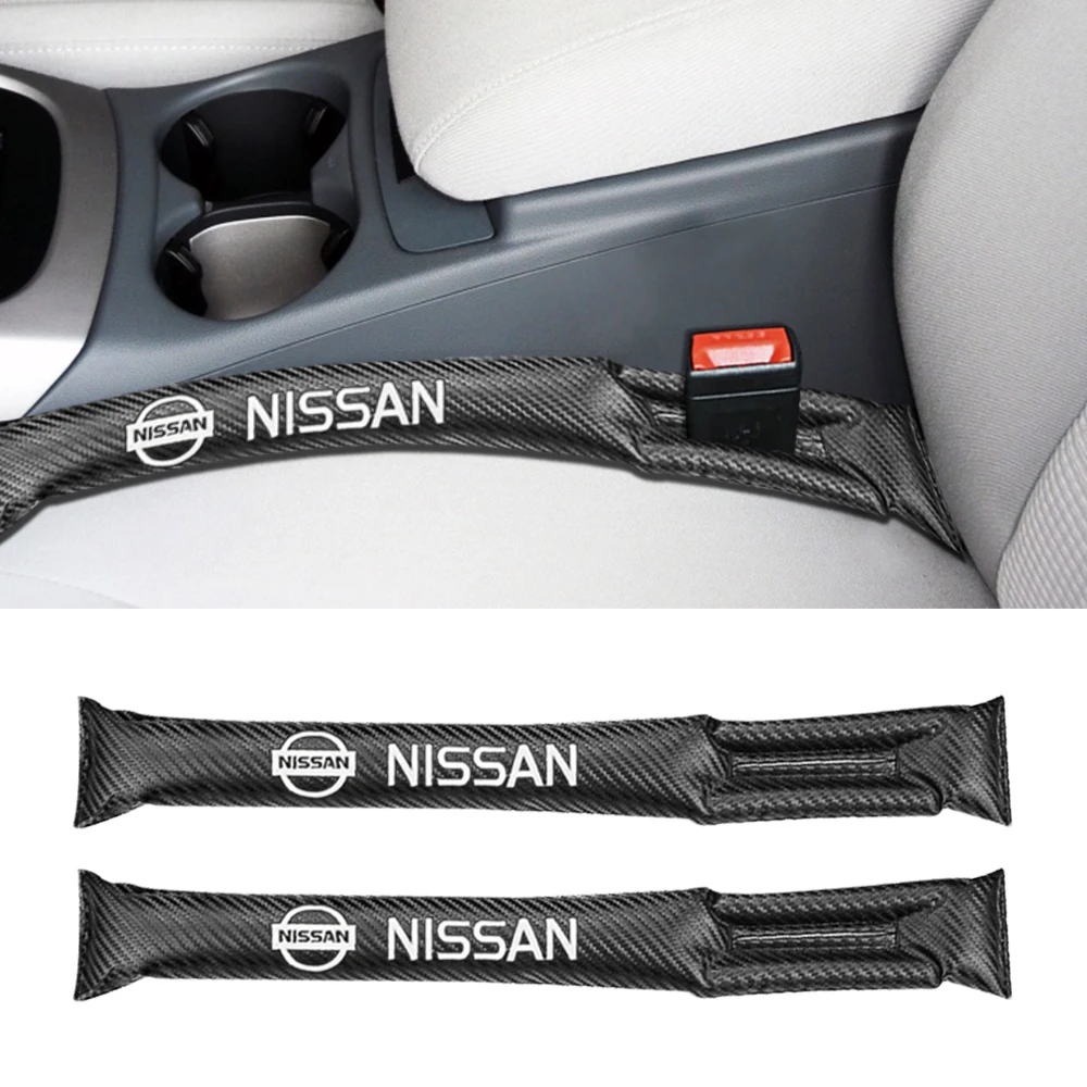 

Car Seat Gap Fill Soft Padding Leather Leak Plug Spacer Decorative Interior Accessories For Nissan Qashqai X-Trail Juke Sentra