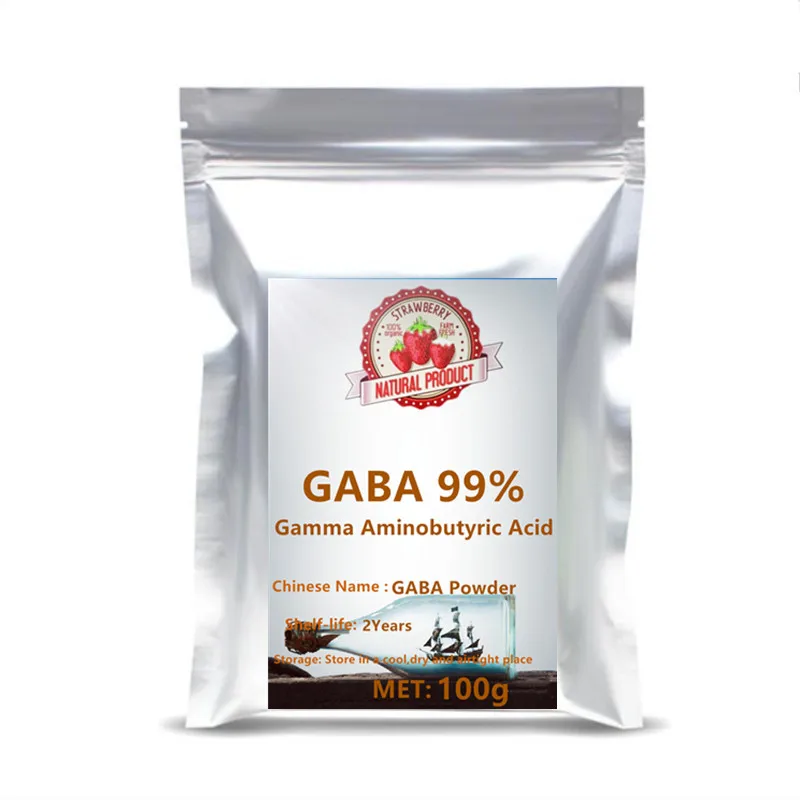 

Hot sale Gamma Aminobutyric Acid 99% Purity GABA Powder Help With Stress and Sleep free shipping