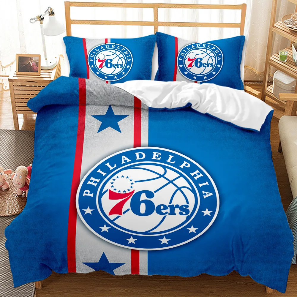 

2021 Basketball Logo Cover Pillowcase Bed Linens Bedclothes Home Textile Twin Full Queen King Size NBA Textile