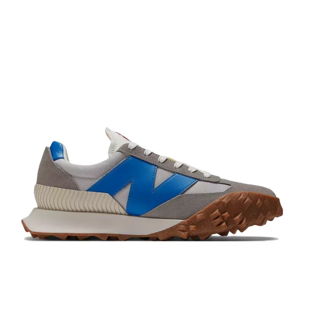 Фото Кроссовки New Balance XC-72 унисекс, низкие, для бега – серые/синие, ткань/кожа, прочная резиновая подошва и удобные UXC72VD №2