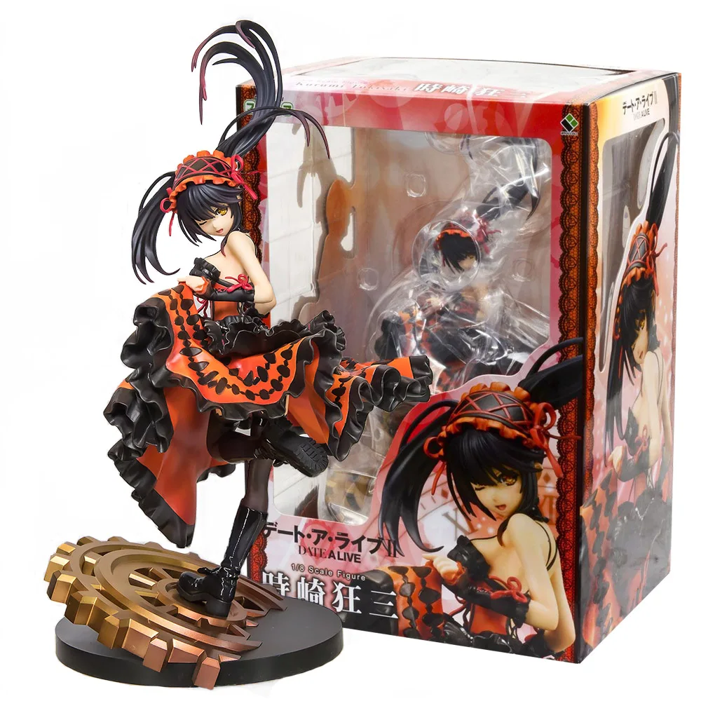 Фото 28 см популярное аниме Date A Live II Tokisaki Kurumi 1/8 издание красивая модель девушки коллекция ПВХ статические игрушки кукла №1