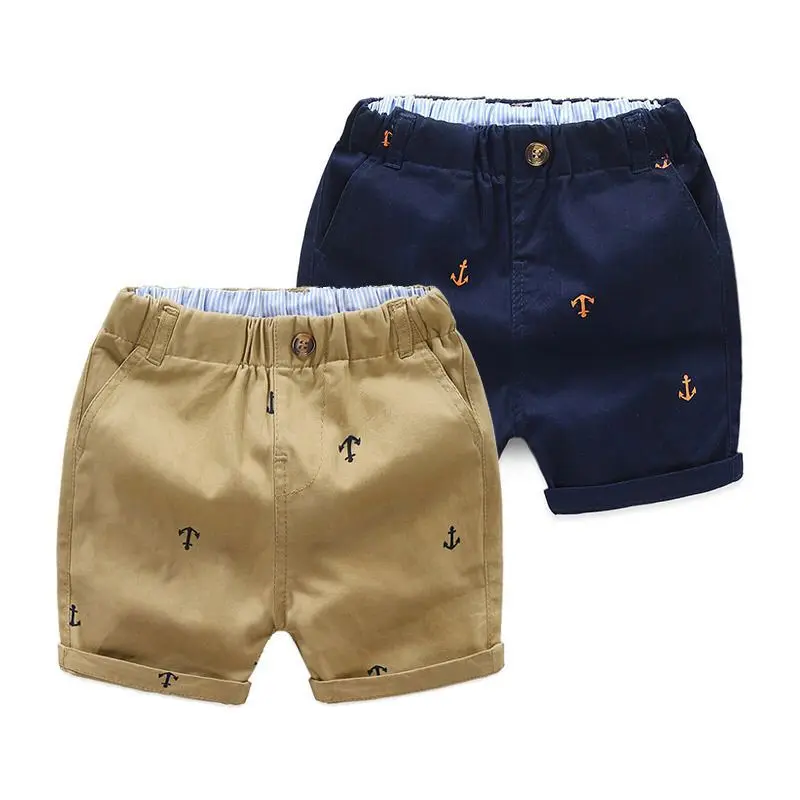 

1-7Y Spring Summer Fashion Baby Boy Shorts School Kids Pants Children Outfit Sailling Vacation Classic Style Elegant Casual