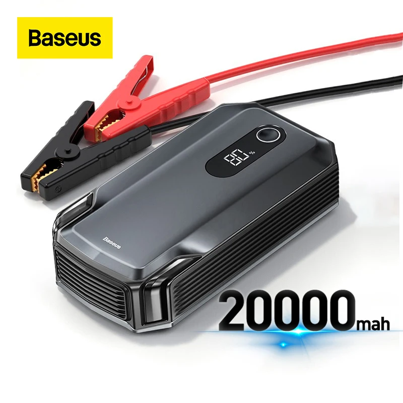 

Baseus 20000mAh Car Jump Starter Power Bank 2000A 1000A Car Battery Charger Auto Emergency Booster Starting Device Jump Start