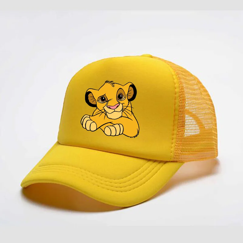 Картонный лев король детей детская кепка для мальчиков и девочек регулируемая бейсболка для младенцев с застежкой сзади, хип-хоп солнечная шляпа.