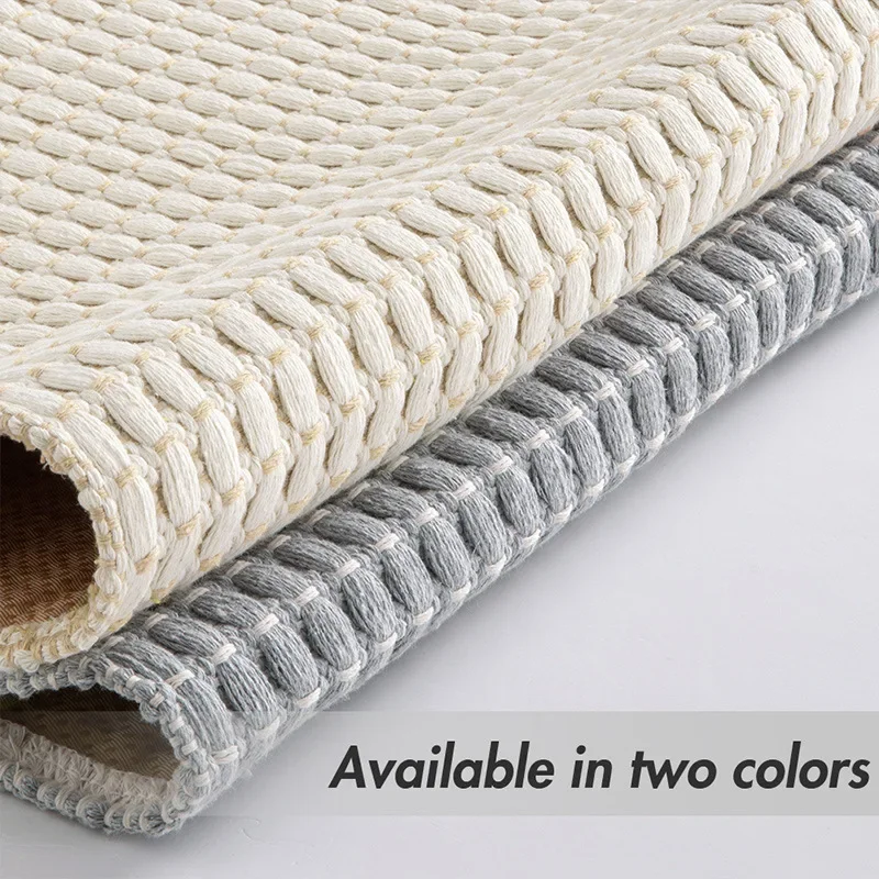 Коврик для ванной в стиле бохо с кисточкой маленький хлопковый тканый рандомный