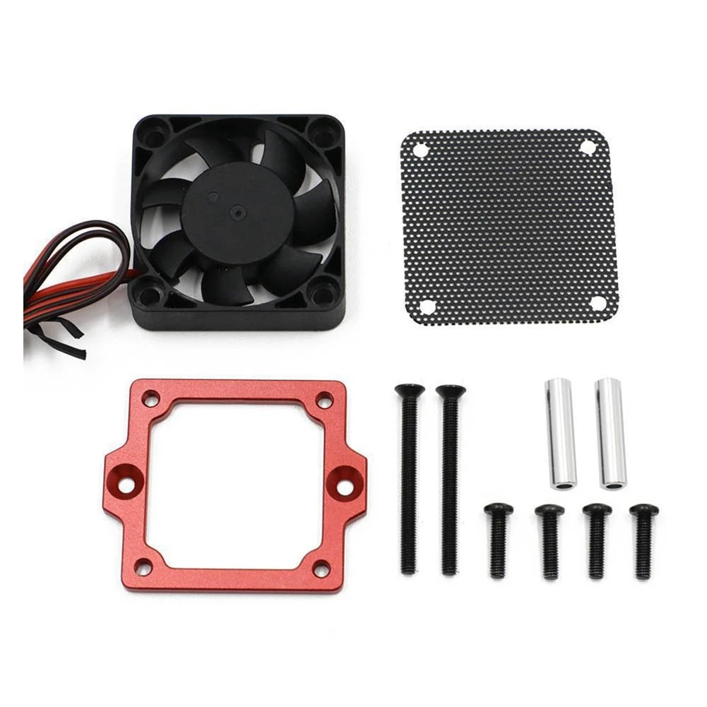 

XL-5HV XL5 ESC охлаждающий вентилятор, радиатор для Traxxas TRX4 TRX6 1/10, аксессуары для радиоуправляемых автомобилей, красный