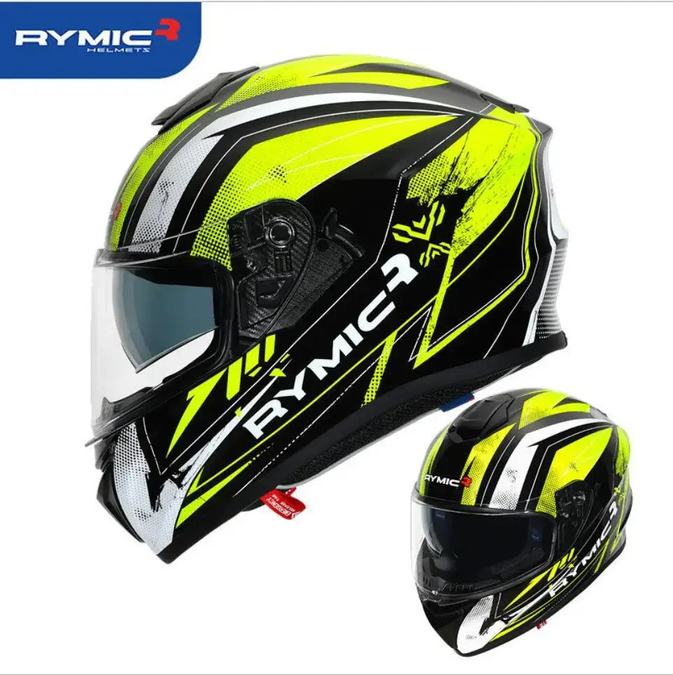 

Full face helmet RYMIC Motorcycle Helmet Casco Casque Moto Retro Helmets Motorbike Riding For Motocross Off Road helmet