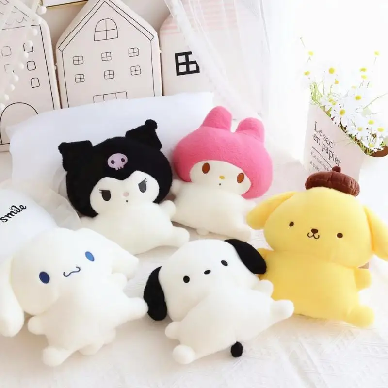 

Sanrio Cartoon My Melody Pom Pom Purin Cinnamoroll Kuromi Pachacco Plush Toy Sofa Pillow Home Decoration Dolls Children Gifts