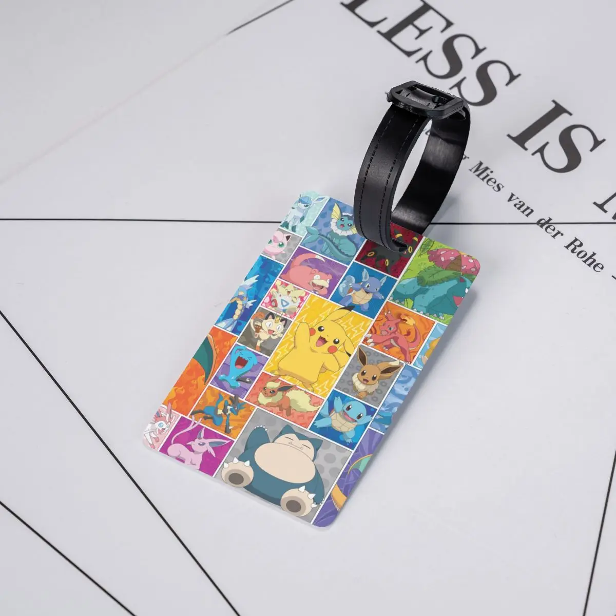 Персонализированная бирка для багажа Pokemon Pikachu с именной картой личная Обложка