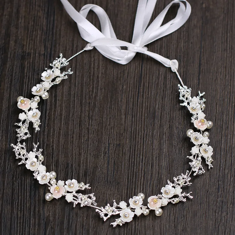 

Shell Flower Rhinestone Soft Chain Wedding Accessories Headband Headband