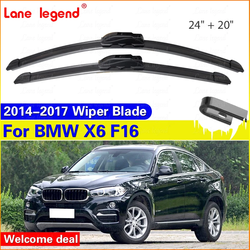 

Для BMW X6 F16 2014-2017 щетки стеклоочистителя переднего стекла 2 шт. аксессуары для окон ветрового стекла 2015 2016 24 "+ 20"