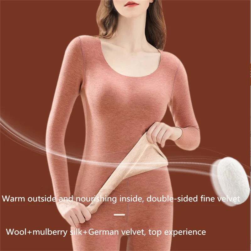 Wool Warm Coat for Women Thickened Heat Storage German Velvet Autumn Coat For Women Traceless Warm Base Coat