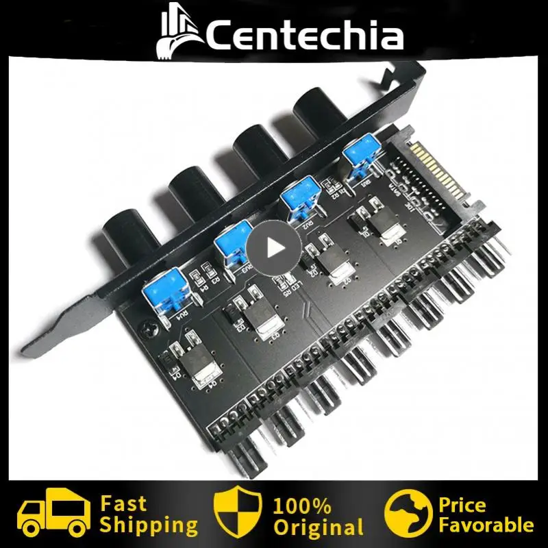 

12v 3pin/4pin Knob Adjust High Accuracy And Good Performance Speed Controller Multiple Type 3pin/4pin Fan Hub