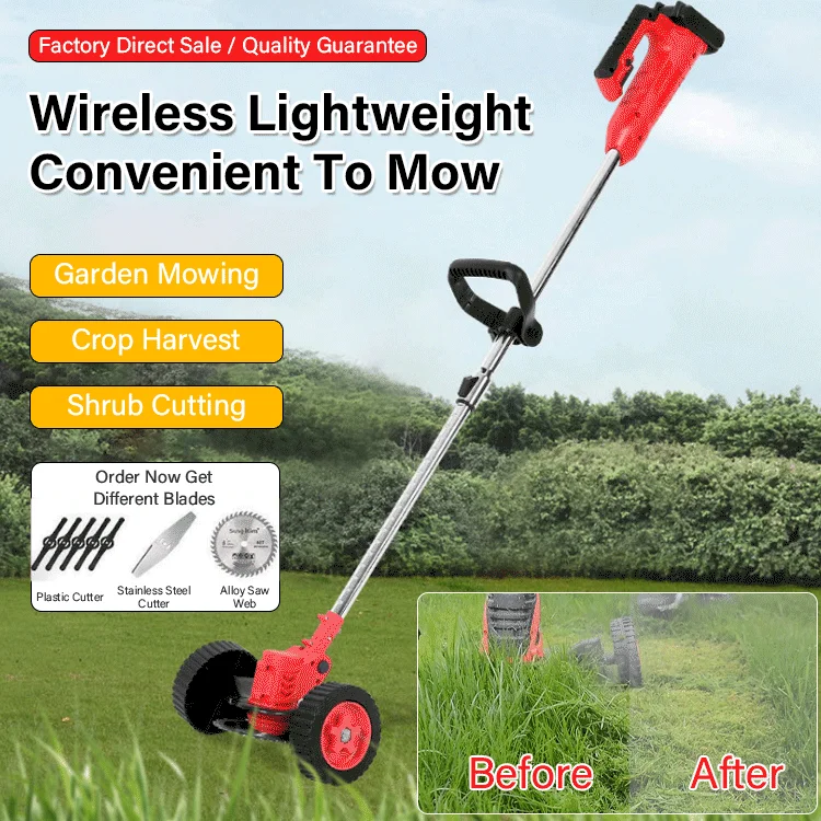 24V Electric Grass Trimmer 800W For Makita Battery Cordless Lawn Mower Pruning Tools 3000mh тример для травы