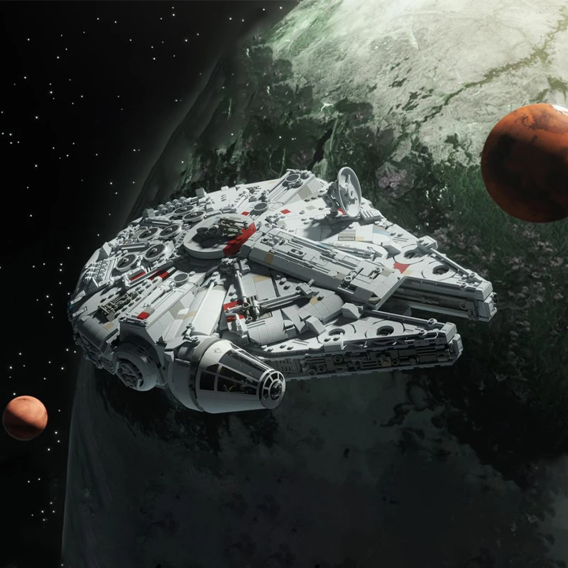 3260 шт. Moc-75257 звезды истребитель кирпичи космос для тысячелетия набор Сокол модель